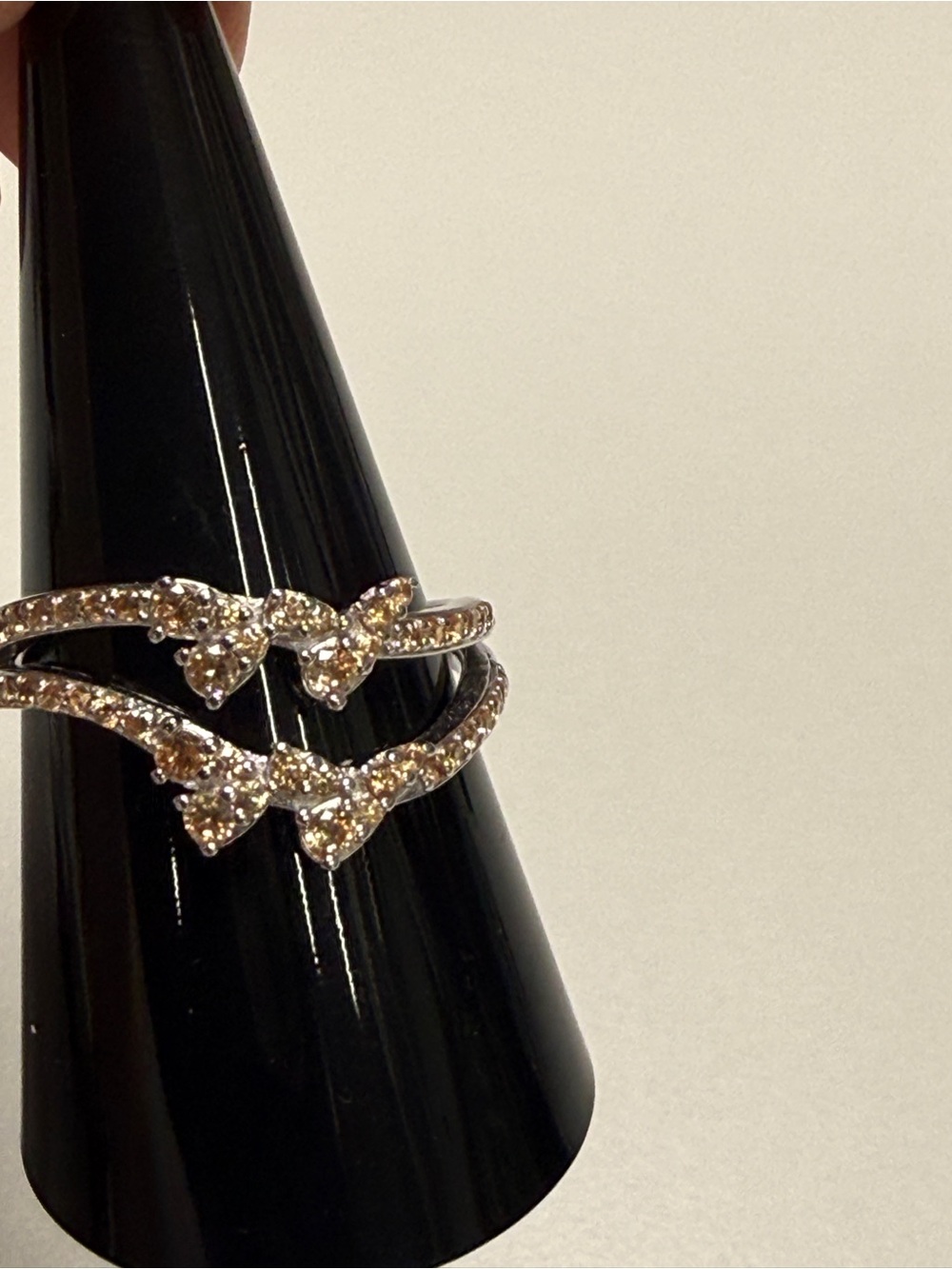 Bomb Party Sterling Club 925 Sterling Silver Dark Smokey Topaz CZ Ring 9 RBP7404
